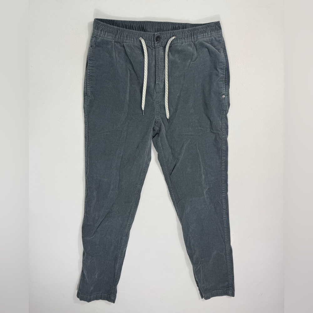 VUORI V440 Optimist Corduroy Pants Drawcord Joggers Men's Sz Large Grey